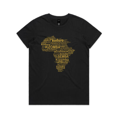 Kizomba Umbrella Gold - Womens Maple Tee Thumbnail