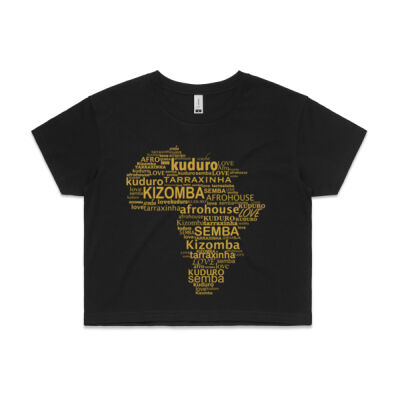 Kizomba Umbrella Gold - Womens Crop Tee Thumbnail